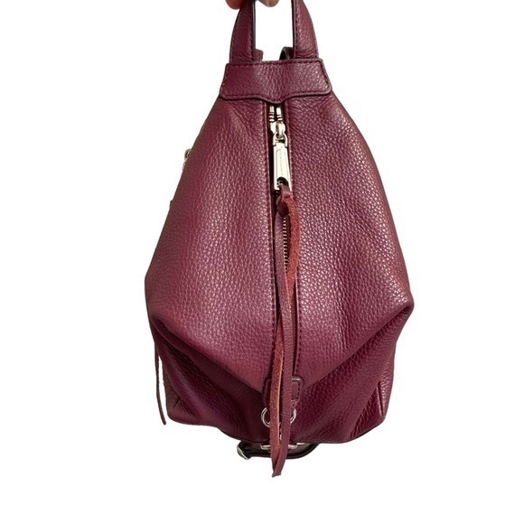 Rebecca minkoff burgandy red wine mini Julian backpack - Picture 1 of 11